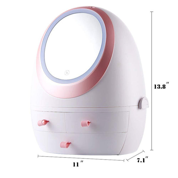 White Makeup Organizer