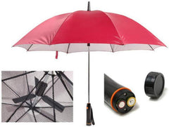 Umbrella with Fan Built in